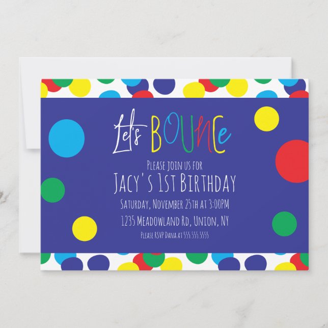 Färgglada barn födelsedags hopp hopp hus park (Framsida)