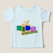 Färgglada Barn Konst Kanal Småbarn T-Shirt | Söt