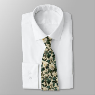 Färgglada Bästa Gåvor För Män Gardenias Blomma Slips
