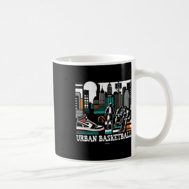 Färgglada Blänkande Nya Sneakers Och Urn Sketll  Kaffemugg (Höger)