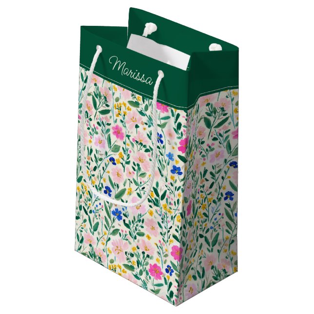 Färgglada Blommiga Personliga  (Baksidan Vinklad)