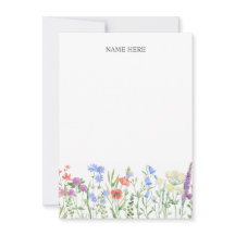 Färgglada blommor anpassat namn