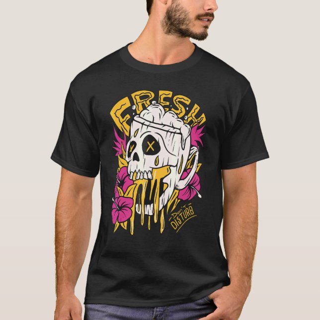 Färgglada blommor av fantasin 9 t shirt (Framsida)