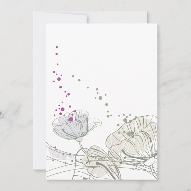 färgglada blommor blad skiss spara datumet (Framsida)