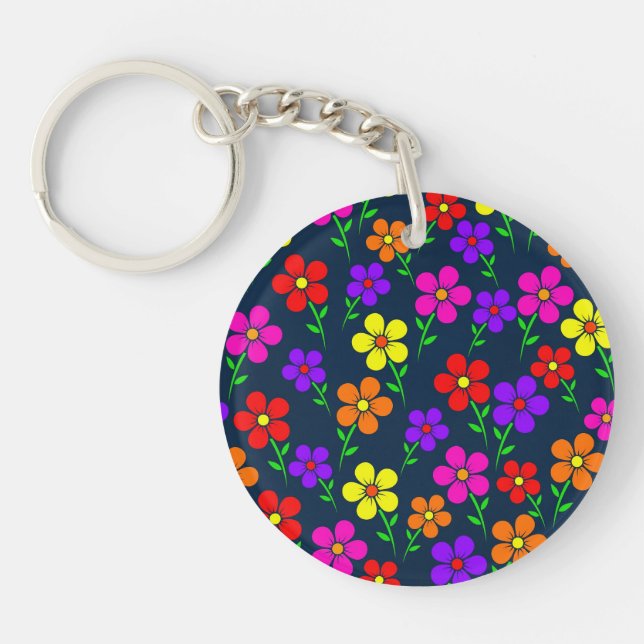 Färgglada blommor Blommönster (Framsidan)