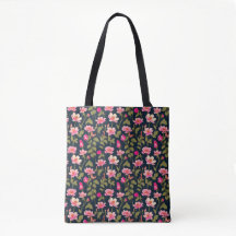 Färgglada blommor-Blommönster 22 - Tote Bag