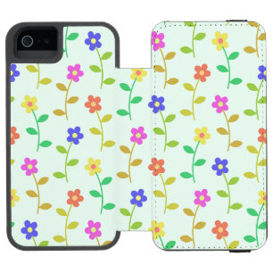 Färgglada blommor, blommönster, grönska, Boho
