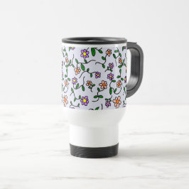 Färgglada blommor, blomster mönster, grönska, Boho Resemugg