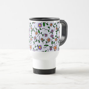 Färgglada blommor, blomster mönster, grönska, Boho Resemugg