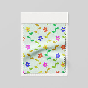 Färgglada blommor, blomster Mönster, grönska, Boho Tyg