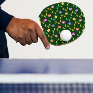 Färgglada blommor, blomsterdekor, grönska, Boho Pingisracket