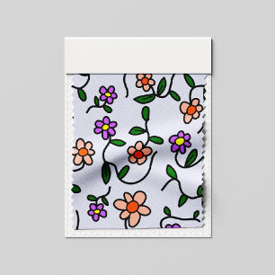 Färgglada blommor, blomsterdekor, grönska, Boho Tyg