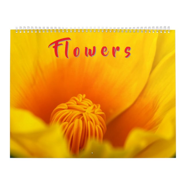 Färgglada blommor  kalender (Omslag)