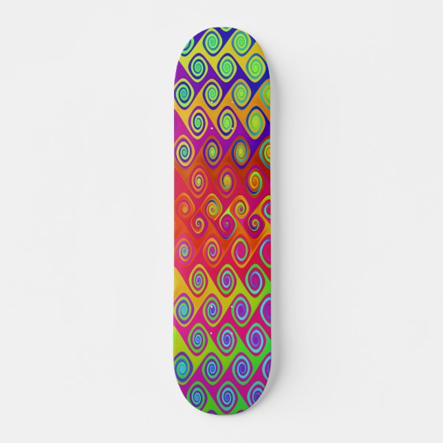 Färgglada Bright Skateboard Bräda 21,5 Cm (Framsida)