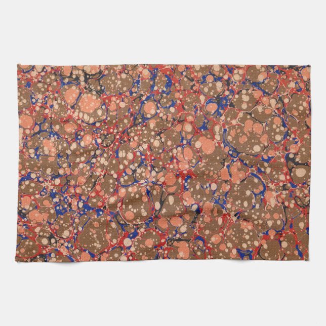 färgglada bubbeltryck kökshandduk (Horisontell)