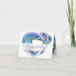 Färgglada bubblor födelsedagsfest inbjudan