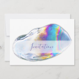 Färgglada bubblor födelsedagsfest inbjudan