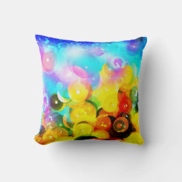 Färgglada bubblor kudde