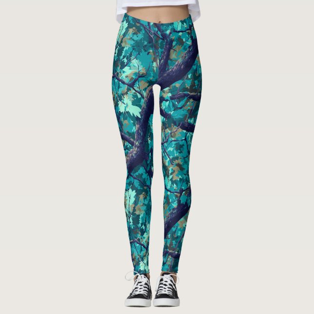 Färgglada Camo Alla hjärtans dag-presenter  Capri  Leggings (Framsida)