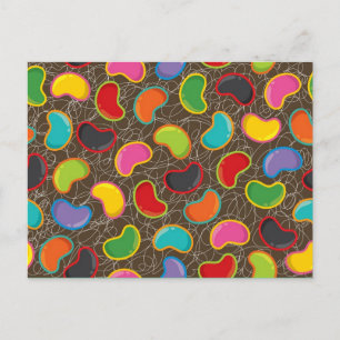 Färgglada Candy Retro Jellybean Pop Anpassad Vykor Vykort