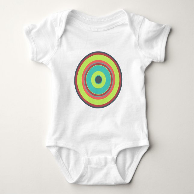 Färgglada Cirklar 04 Tee (Framsida)