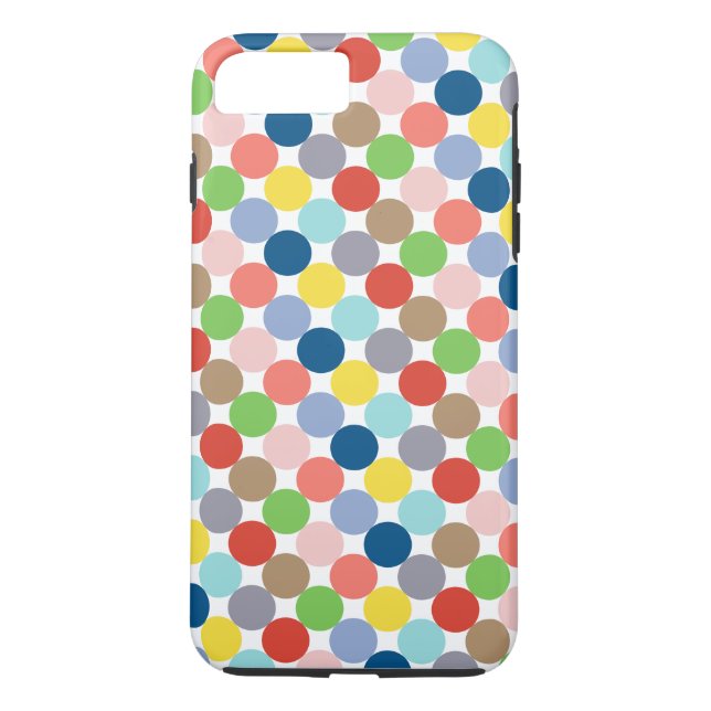 färgglada cirklar av pastellfärg... Case-Mate iPhone skal (Baksida)