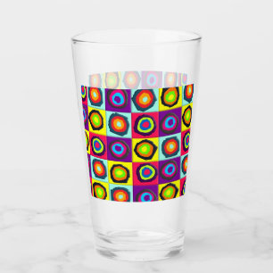 Färgglada cirklar mönster glaskopp