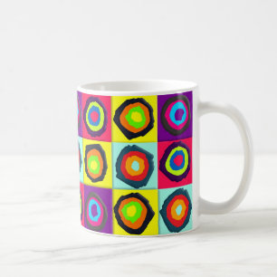 Färgglada cirklar mönster kaffemugg
