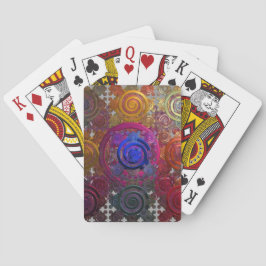 Färgglada Cirkulära Värmplattor Spelkort