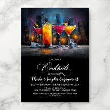 Färgglada Cocktailar Förlovningsfest