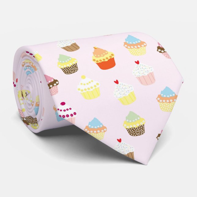 Färgglada Cupcakes-mönster Slips (Rullad)