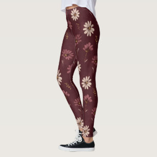 Färgglada Daisy Fantasy-kläder Apparel Leggings