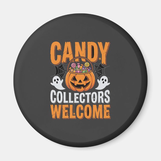 Färgglada Dansande Skelett Halloweenfest Magnet (Framsidan)