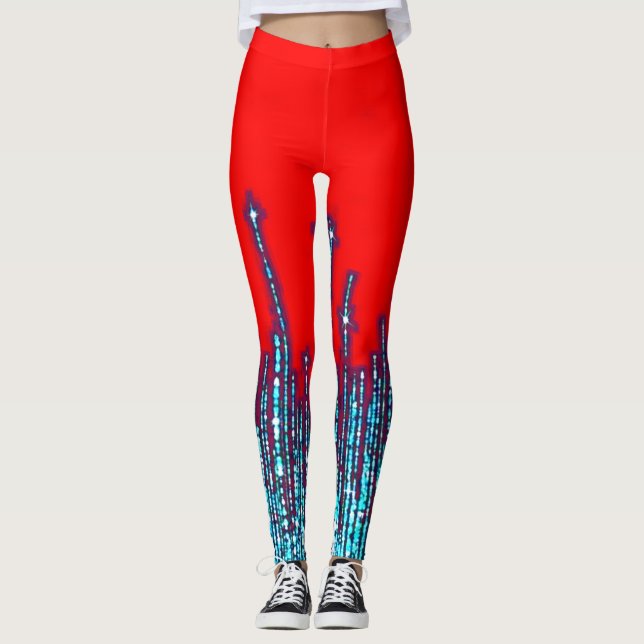 Färgglada Digitala 3D-Design Leggings – PerfLeggin (Framsida)
