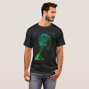 Färgglada DJ, Röntgen Skalle Hörlurar, T Shirt