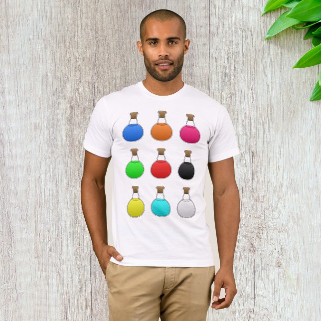 Färgglada drycker herr t-shirt (Skapare uppladdad)