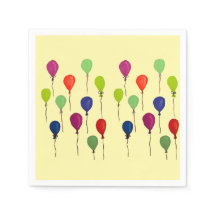 Färgglada festballonger