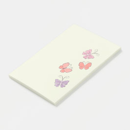 Färgglada fjärilar Post-it-lappar Post-it Block