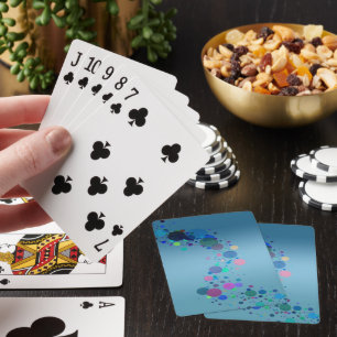 Färgglada fläckar casinokort