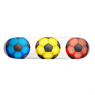 Färgglada fotbollbollar old school skateboard bräda 18 cm