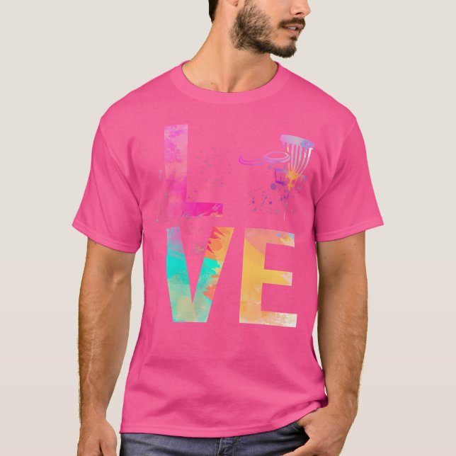 Färgglada Frisbee Golf Mamma Gåvor Frisbee Golf T Shirt (Framsida)