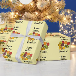 Färgglada Frukter Sommar Presentpapper
