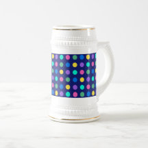 Färgglada geometriska prickar design - 