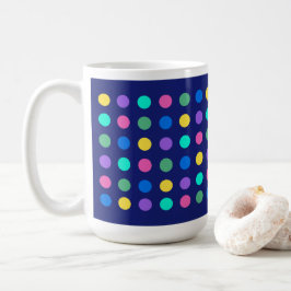 Färgglada Geometriska Prickar Dricksglas Design -  Kaffemugg