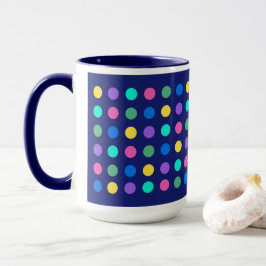 Färgglada geometriska prickar Dricksglas design -  Mugg