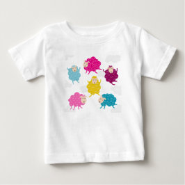 Färgglada glada får barn t-shirt