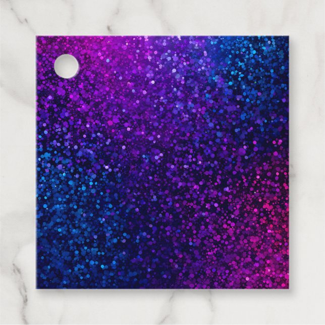 Färgglada glitterkonstpresenttaggar gåvor etiketter (Framsida)