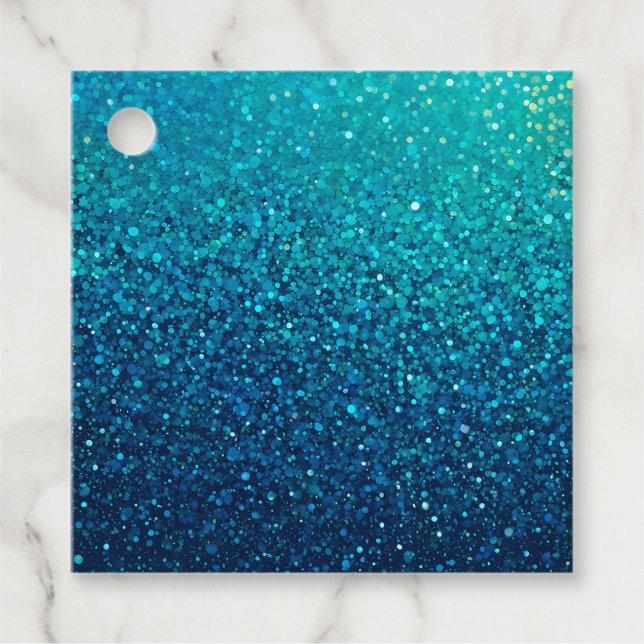Färgglada glitterkonstpresenttaggar gåvor etiketter (Framsida)
