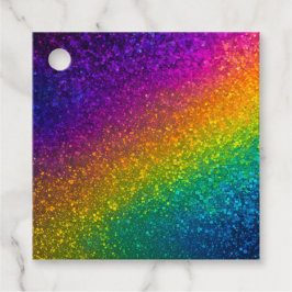 Färgglada glitterkonstpresenttaggar gåvor etiketter