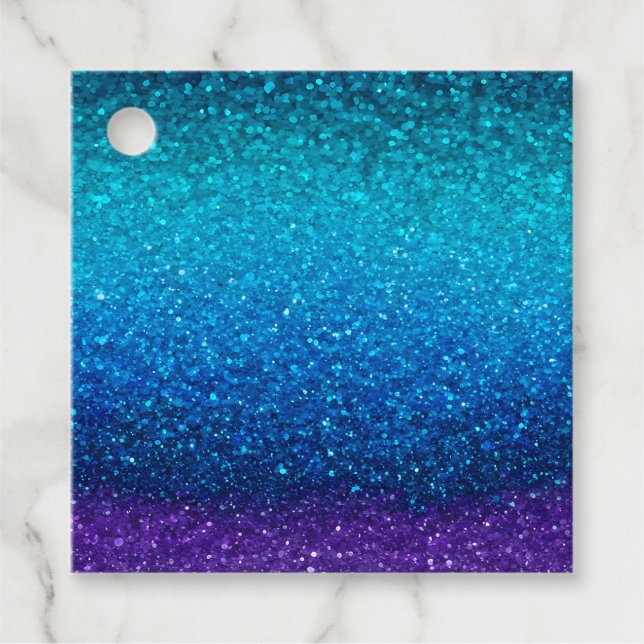 Färgglada glitterkonstpresenttaggar gåvor etiketter (Framsida)